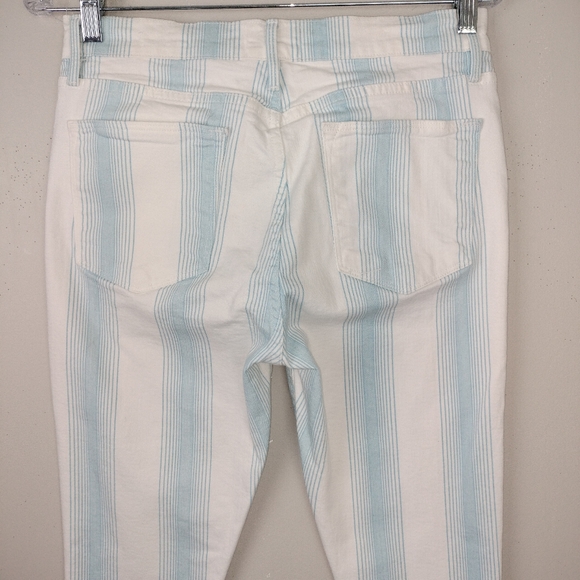 NWOT FRAME Denim Le High Cropped Skinny in Ombré Stripe Sz. 30 - Picture 10 of 15